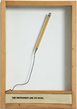 Drawing Gets Meta: 'The Instrument and its Work,' by Uruguayan artist Luis Camnitzer, 1976, also part of MoMA's drawing show.